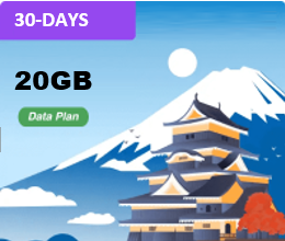 Japan 30 Days 20GB Data Package